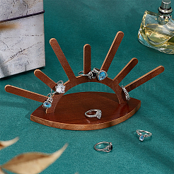 Дисплей держателя деревянного кольца Eye Moon&nbsp;RDIS-WH0015-04