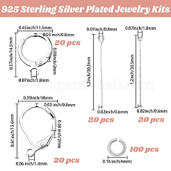 40шт 2 стиля латунные серьги с рычагом&nbsp;KK-BBC0022-60