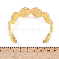 Латунь манжеты браслеты для женщин&nbsp;LS-BJEW-C112-08G