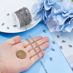 Наборы для изготовления ювелирных изделий из цепочек-скрепок из нержавеющей стали 304 своими руками&nbsp;DIY-DC0003-66