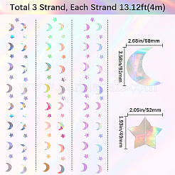 Переливающаяся бумажная гирлянда с блестками&nbsp;HJEW-WH20003-10B