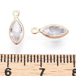 Латунные микро проложить кубического циркония подвески&nbsp;ZIRC-K087-24G