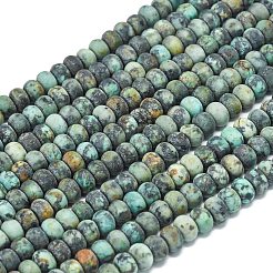 Бусы натуральная африканская бирюза (яшма)&nbsp;G-P575-A20-6x4mm