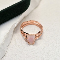 Кольца из стерлингового серебра с натуральным лунным камнем&nbsp;FS-WGDF753-10