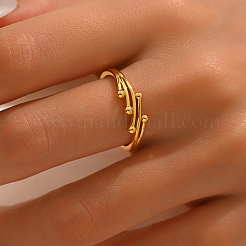 Модное серебряное многослойное золотое кольцо с бусинами S925 для женщин RK8660-3