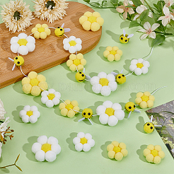 48 шт. 5 аксессуара для украшения из пряжи в виде пчел и подсолнуха&nbsp;DIY-NB0014-86