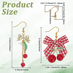 Наборы для самостоятельного изготовления сережек в виде вишни&nbsp;DIY-SC0031-71