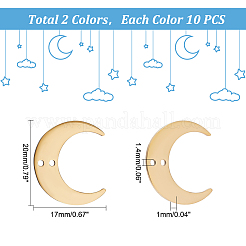 20 шт. 2-х цветные подвески из нержавеющей стали 201 с тремя звеньями&nbsp;STAS-DC0010-39