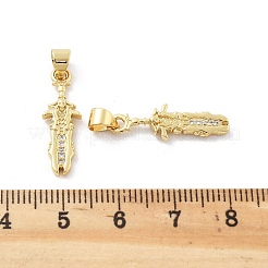 Латунные микро проложить кубического циркония подвески&nbsp;KK-Z098-05G