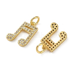 Латунные микропаве прозрачные подвески с фианитом&nbsp;KK-D221-16G