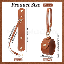 Зажимы для шарфа и шляпы из искусственной кожи&nbsp;AJEW-WH20054-004A