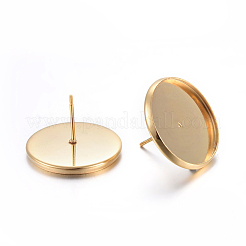 Компоненты сережек из нержавеющей стали 304&nbsp;STAS-F191-01G-16MM