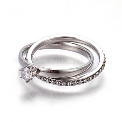 Кольца из нержавеющей стали 304&nbsp;RJEW-E158-23P