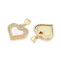 Латунные микропаве прозрачные подвески с фианитом&nbsp;KK-N254-200G