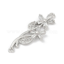 Латунные прозрачные подвески из кубического циркония&nbsp;LS-KK-Z094-06P-03