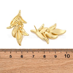 Серьги-гвоздики из листовой латуни&nbsp;EJEW-R025-20G