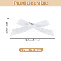 10 шт. заколки для волос из полиэстера с бантом из кожи аллигатора&nbsp;AJEW-LP0008-08A