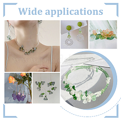 160шт 8 цвета двухцветные прозрачные окрашенные распылением стеклянные бусины&nbsp;GLAA-PH0002-40