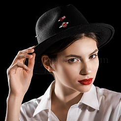 8 шт. броши 4 стилей из стекла&nbsp;AJEW-DR00049