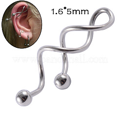 Длинные серьги-штанги из нержавеющей стали 304 для хрящей&nbsp;FS-WGA4435-03