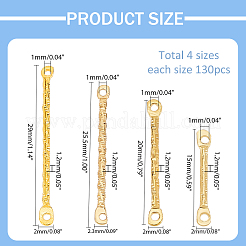 520 шт. 4 стиля железных звеньев соединителей&nbsp;IFIN-PH0002-24