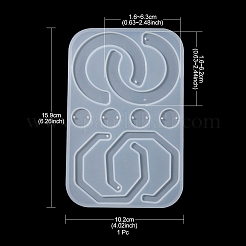 Геометрические подвески и соединения силиконовые Молды&nbsp;DIY-YW0006-73