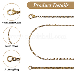 16 шт. 4 стиля железного панцирного/кабельного ожерелья для изготовления&nbsp;MAK-HS0001-02