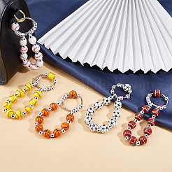 5шт акриловые бусины в виде спортивного мяча подвеска украшение&nbsp;HJEW-GO00103