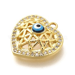 Латунные микро проложить кубического циркония подвески&nbsp;KK-U048-10G