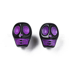 Непрозрачные черные акриловые бусины&nbsp;X-MACR-N012-15