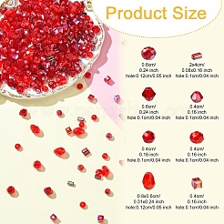 8 нити 8 стилей стеклянных бусин&nbsp;GLAA-YW0004-44A