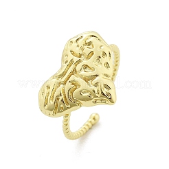 Латунные манжеты в форме сердца для женщин&nbsp;RJEW-C123-09G