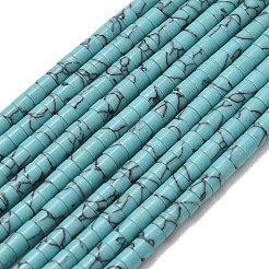 Синтетических нитей бирюзовые бусы&nbsp;G-P608-A14-01