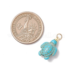 Подвески из окрашенной синтетической бирюзы&nbsp;PALLOY-JF05075-01