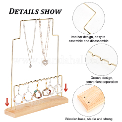 Железный многоярусный органайзер для сережек&nbsp;EDIS-WH0035-05LG