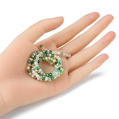 Стеклянные бусины с гальваническим покрытием &nbsp;EGLA-yw0002-C02