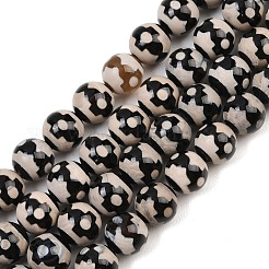 Тибетского стиля DZI бисер нитей&nbsp;G-G328-A06-10mm