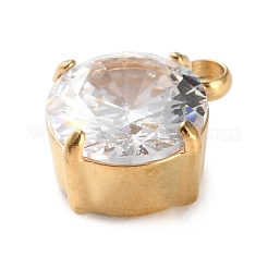 Подвески из нержавеющей стали 304 с микропаве из кубического циркония&nbsp;STAS-K292-01G-04