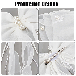 1 шт. бант из ткани заколки для волос из кожи аллигатора&nbsp;PHAR-CY0001-09B