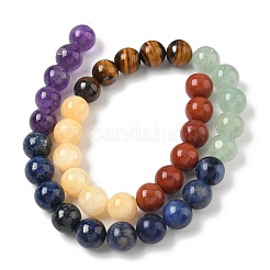 Нити бусин из натуральной красной яшмы&nbsp;X-G-NH0002-E02-10mm