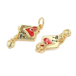 Латунь эмаль подвески&nbsp;KK-C110-02G