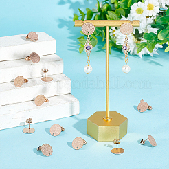 30 шт. ионное покрытие (IP) 304 нержавеющая сталь гвоздики фурнитура для ушей&nbsp;STAS-UN0045-20