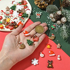 45 шт. 15 стиля рождественские непрозрачные кабошоны из смолы&nbsp;RESI-YW0001-99