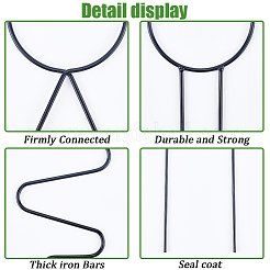 4 шт. 4 стиля железных опор для цветочных растений&nbsp;FIND-CN0001-62C