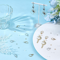 22 пара 2-х цветных латунных крючков для серег&nbsp;DIY-CN0002-61