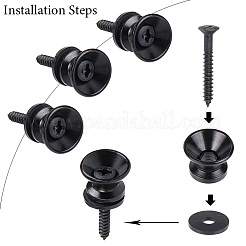 Гвозди для крепления гитарного ремня из сплава для акустических и народных инструментов&nbsp;FIND-WH20009-67EB