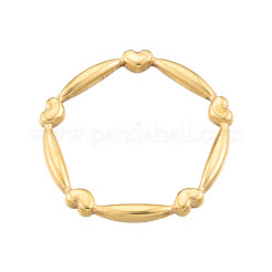 Ионное покрытие(ip) 201 кольцо из нержавеющей стали для мужчин и женщин&nbsp;RJEW-N038-131LG