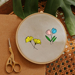 4 лист 11.6x8.2-дюймовых рисунков вышивки палочками и стежками&nbsp;DIY-WH0455-001