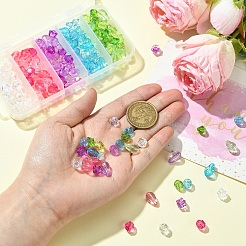 200шт. 20 набора прозрачных акриловых бусин&nbsp;TACR-YW0002-38