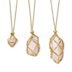 3 шт. 3 размера 304 нержавеющая сталь трос цепь макраме мешочек ожерелье изготовление&nbsp;NJEW-JN05069